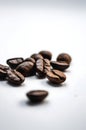 Coffee Inspirations - Coffee Cup and Coffee Beans in Perfect Harmony Royalty Free Stock Photo