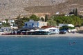 The seashore at the beautiful Greek island of Pserimos.