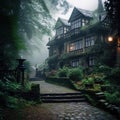 Charming hidden fantasy square house of bohemian paradise Royalty Free Stock Photo