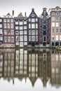 Charming houses and canal in Amsterdam, The Netherlands Royalty Free Stock Photo