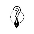 Black solid icon for Charming, bewitching and catchy