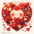Heartwarming Valentine\'s Day Illustration