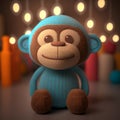 Hang in There - Adorable Monkey Plush Toy for Kids Royalty Free Stock Photo