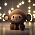 Hang in There - Adorable Monkey Plush Toy for Kids Royalty Free Stock Photo