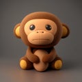 Hang in There - Adorable Monkey Plush Toy for Kids Royalty Free Stock Photo