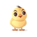 A charming illustration of a playful baby chick Royalty Free Stock Photo