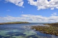 Charming Island Seascape of North East England Royalty Free Stock Photo