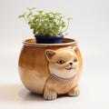 Handmade Pet Gate Shaped Flowerpot With Japanese Influence