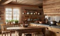 charming kitchen in a mountain chalet