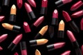 Charming lipstick pattern exemplifies hand drawn fashion and beauty aesthetics