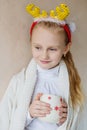 Charming little girl waiting for Christmas Royalty Free Stock Photo