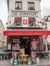 Charming little restaurant Le Consulat on Montmartre hill