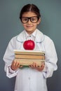 Charming little school girl Royalty Free Stock Photo