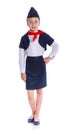 Charming Little Stewardess Royalty Free Stock Photo