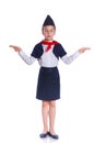 Charming Little Stewardess Royalty Free Stock Photo