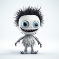 Charming Monster Illustration With Big Eyes And Scary Hair