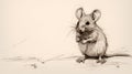 Charming Mouse Drawing In Peter Mohrbacher Style