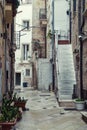 Charming narow streets of Polignano a Mare, Puglia, Italy Royalty Free Stock Photo
