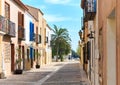 Charming narrow street in the Island of Tabarca. Spain
