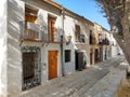 Charming narrow street in Island of Tabarca. Spain