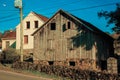 Charming old rural house made of wood Royalty Free Stock Photo