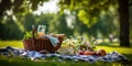 Summer\'s Embrace in a Sunlit Picnic Tale