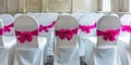 Whimsical Chairs Adorned With Pink Bows. Generative AI Royalty Free Stock Photo