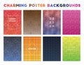 Charming Poster Backgrounds. Royalty Free Stock Photo