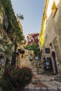 Charming Provencal house in Eze, Cote d`Azur, France Royalty Free Stock Photo