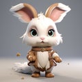 Charming Rabbit Character 3d Render File 42112 Adventure Themed