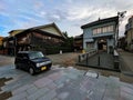 Charming Retreat: Nishi Chaya\'s Historic Wooden Houses, Kanazawa, Ishikawa, Japan Royalty Free Stock Photo