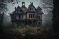 - charming scenes from the haunted house, 4 generative ai Royalty Free Stock Photo