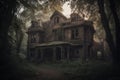 - charming scenes from the haunted house, 2, generative ai Royalty Free Stock Photo