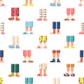 Charming Seamless Pattern Featuring Adorable Children Feet Snugly Nestled In Cozy Slippers, Creating A Playful Design