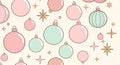 Christmas Ornament Seamless Pattern Royalty Free Stock Photo