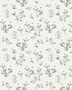 Deer and Rabbit Tea Party Pattern Royalty Free Stock Photo