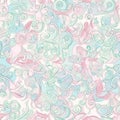 Vintage Swirls Seamless Pattern: Victorian-Inspired, Pastel Colors, Antique Wallpaper Royalty Free Stock Photo