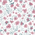 Delicate small flower pattern, perfect for soft designs. Royalty Free Stock Photo