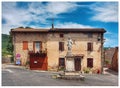 Charming Stone House in Southern French Village Royalty Free Stock Photo