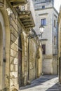 Charming street of historic Lecce, Puglia, Itly