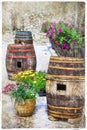 Charming streets of old italian villages. Pacentro Royalty Free Stock Photo