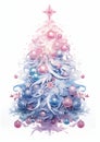 Enchanting Tree Ornaments: A Pastel Wonderland of Colorful Compu