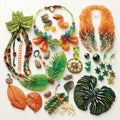 Charming Tropics: Tropical Beading and Jewelry-making Kit Royalty Free Stock Photo