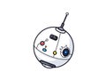 Futuristic Spherical Robot Drone Vector Illustration Royalty Free Stock Photo
