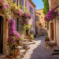 The charming Village of Provence France. Generative ai