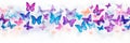 Charming watercolor butterflies that bring a feeling of lightness and joy. Generative AI