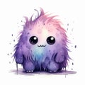 Charming watercolor monster that will capture your heart