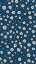 Charming White Daisy Seamless Patterns