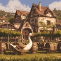 Charming Winery Tour with a Befuddled Goose - Marketed for Stock Images