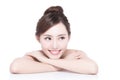 Charming woman Smile face